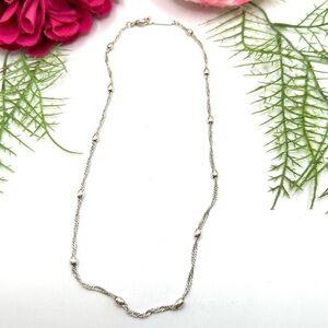 VINTAGE⚜️NAPIER Silver Twisted Chain Necklace